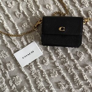 Coach Essential Half Flap Card Case - Brand New